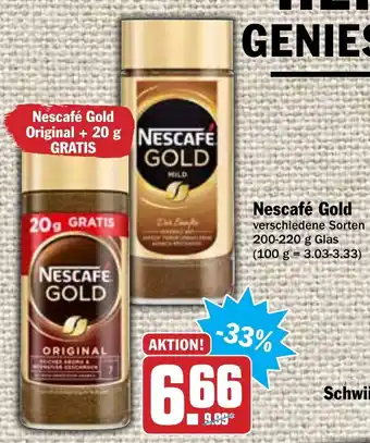 Hit Neskafe Gold 200/220 g Angebot