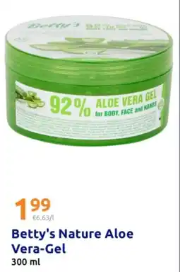 Action Betty's Nature Aloe Vera-Gel Angebot