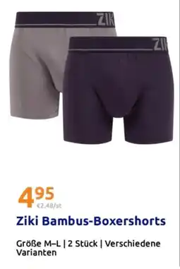 Action Ziki Bambus-Boxershorts Angebot