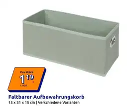 Action Faltbarer Aufbewahrungskorb Angebot