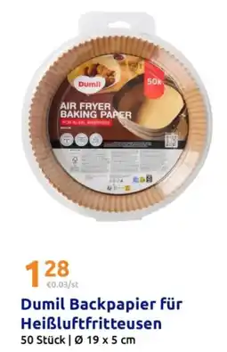 Action Dumil Backpapier für Heißluftfritteusen Angebot
