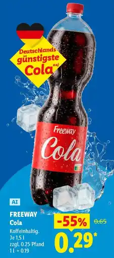 Lidl Freeway Cola Angebot