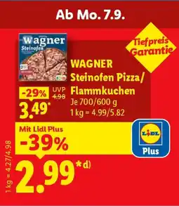 Lidl Wagner Steinofen Pizza/Flammkuchen Angebot