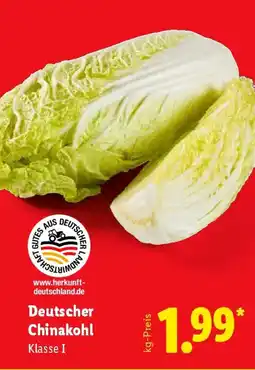 Lidl Deutscher Chinakohl Angebot