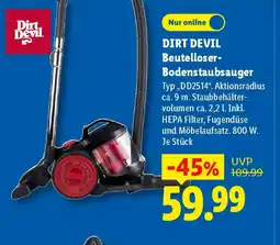 Lidl DIRT DEVIL Beutelloser-Bodenstaubsauger Angebot