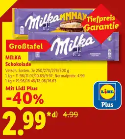 Lidl MILKA Schokolade Angebot