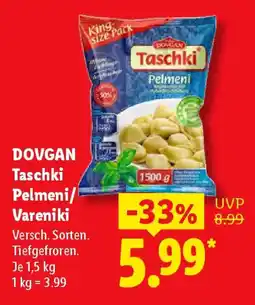 Lidl DOVGAN Taschki Pelmeni Vareniki Angebot