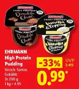 Lidl EHRMANN High Protein Pudding Angebot