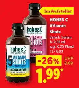 Lidl hoheC Vitamin Shots Angebot
