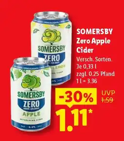 Lidl SOMERSBY Zero Apple Cider Angebot