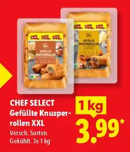 Lidl CHEF SELECT Gefüllte Knusperrollen XXL Angebot