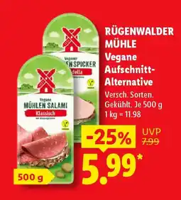 Lidl RÜGENWALDER MÜHLE Vegane Aufschnitt-Alternative Angebot