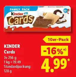 Lidl Kinder Cards Angebot