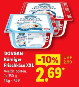Lidl DOVGAN Körniger Frischkäse XXL Angebot