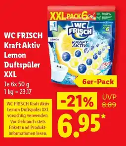 Lidl WC FRISCH Kraft Aktiv Lemon Duftspüler XXL Angebot
