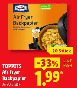 Lidl Toppits Air Fryer Backpapier Angebot