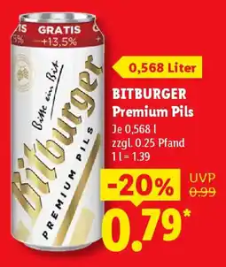 Lidl Bitburger Premium Pils Angebot