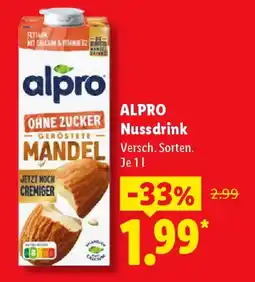 Lidl ALPRO Nussdrink Angebot
