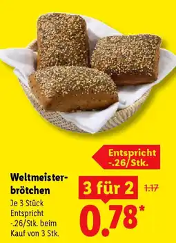 Lidl Weltmeisterbrötchen Angebot