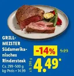 Lidl GRILL-MEISTER Südamerikanisches Rindersteak Angebot
