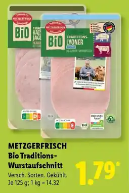 Lidl METZGERFRISCH Bio Traditions-Wurstaufschnitt Angebot