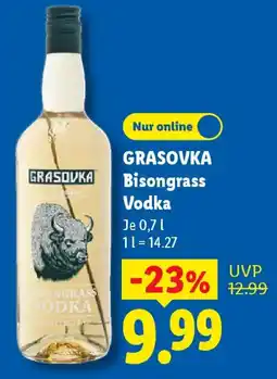 Lidl GRASOVKA Bisongrass Vodka Angebot