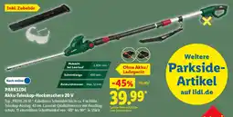 Lidl PARKSIDE Akku-Teleskop-Heckenschere 20 V Angebot