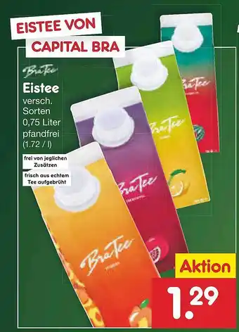 Netto Marken-Discount Bratee Eistee Angebot