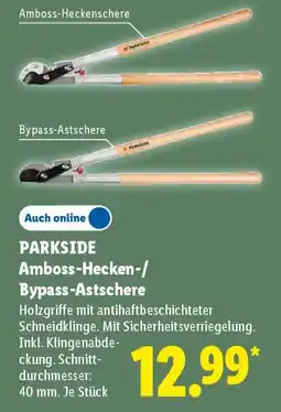 Lidl PARKSIDE Amboss-Hecken-/Bypass-Astschere Angebot