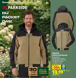 Lidl PARKSIDE Gefütterte Arbeitsjacke Angebot