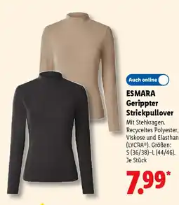 Lidl ESMARA Gerippter Strickpullover Angebot