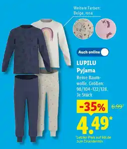 Lidl LUPILU Pyjama Angebot