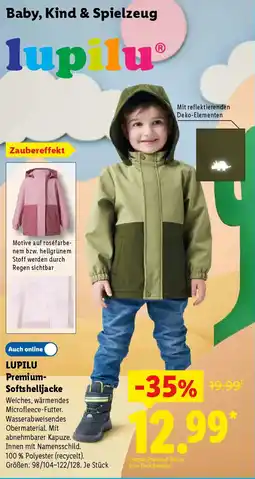 Lidl LUPILU Premium-Softshelljacke Angebot