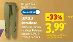Lidl LUPILU Sweathose Angebot