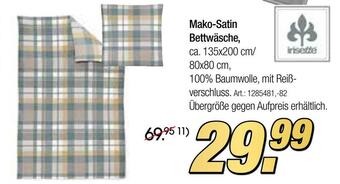 Zurbrüggen Mako-satin bettwäsche Angebot