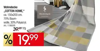 Zurbrüggen Biederlack wohndecke „cotton home“ Angebot