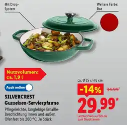 Lidl SILVERCREST Gusseisen-Servierpfanne Angebot