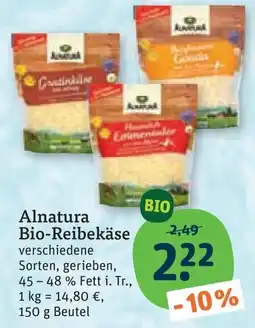 tegut Alnatura Bio-Reibekäse Angebot