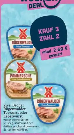 tegut Rügenwalder Teewurst oder Leberwurst Angebot