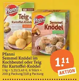 tegut Pfanni Semmel Knödel Angebot