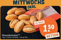 tegut Weizenbrötchen 38 Angebot
