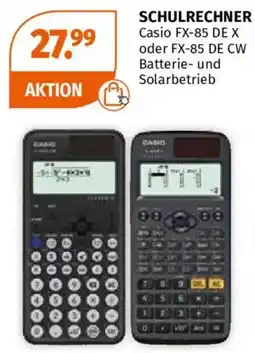 Müller Schulrechner Casio FX-85 DE X oder FX-85 DE CW Angebot