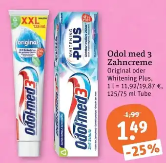 tegut Odol med 3 Zahncreme Angebot