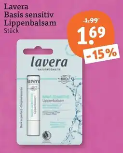 tegut Lavera Basis sensitiv Lippenbalsam Angebot