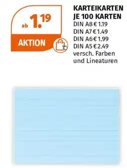 Müller Karteikarten Angebot