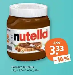 tegut Ferrero Nutella Angebot