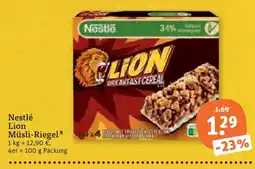 tegut Nestlé Lion Müsliriegel Angebot