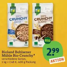 tegut Bioland Bohlsener Mühle Bio-Crunchy Angebot
