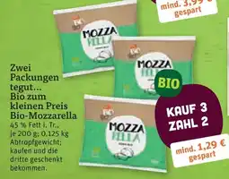 tegut Bio-Mozzarella Angebot