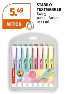 Müller STABILO TEXTMARKER Swing pastell Farben Angebot